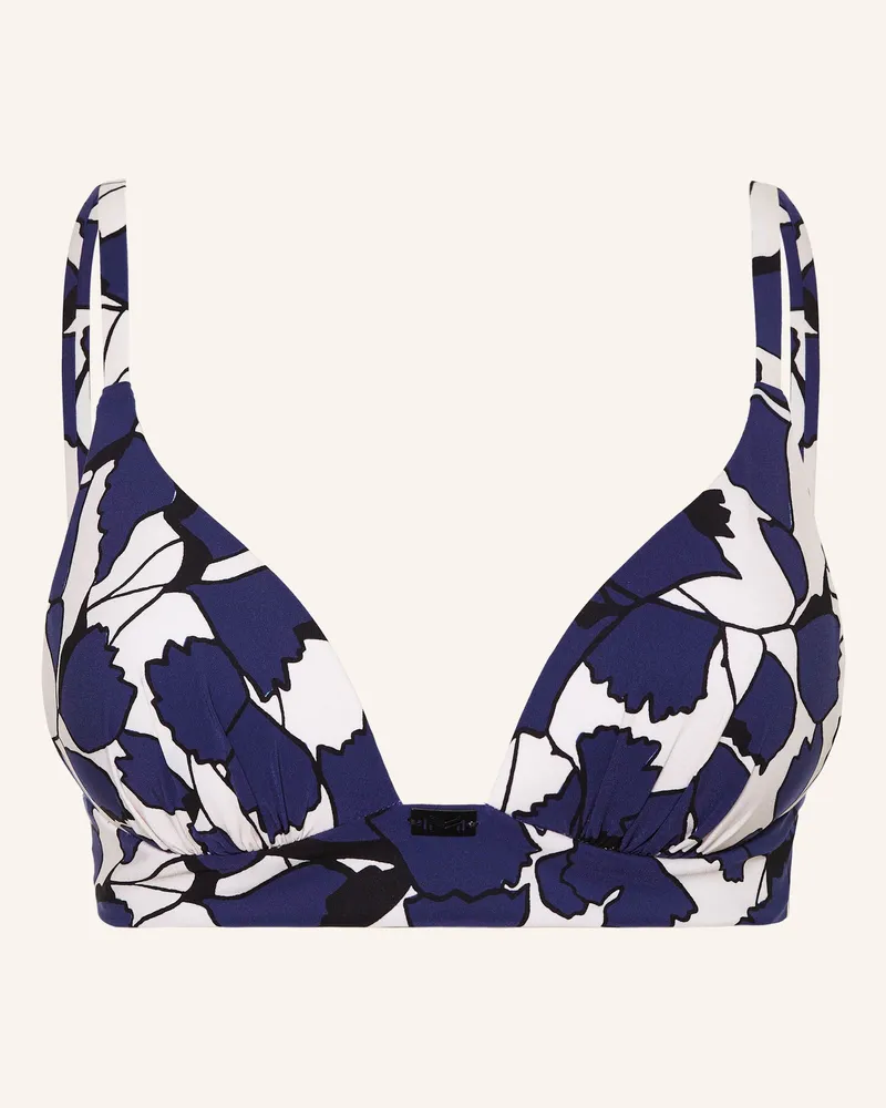 Maryan Mehlhorn Bralette-Bikini-Top Blue Leaves blau Blau