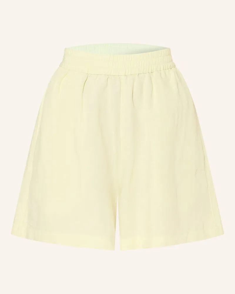 HUGO BOSS Shorts TALLAN mit Leinen Hellgrün