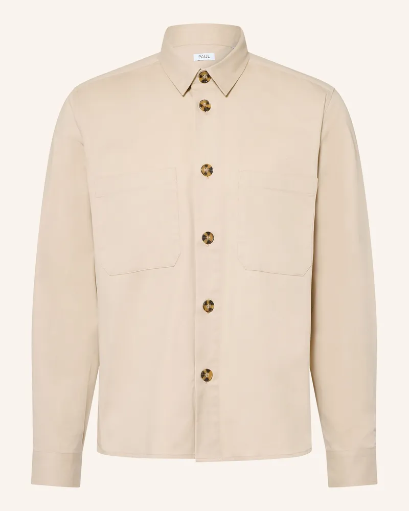 paul Hemd Comfort Fit beige Beige