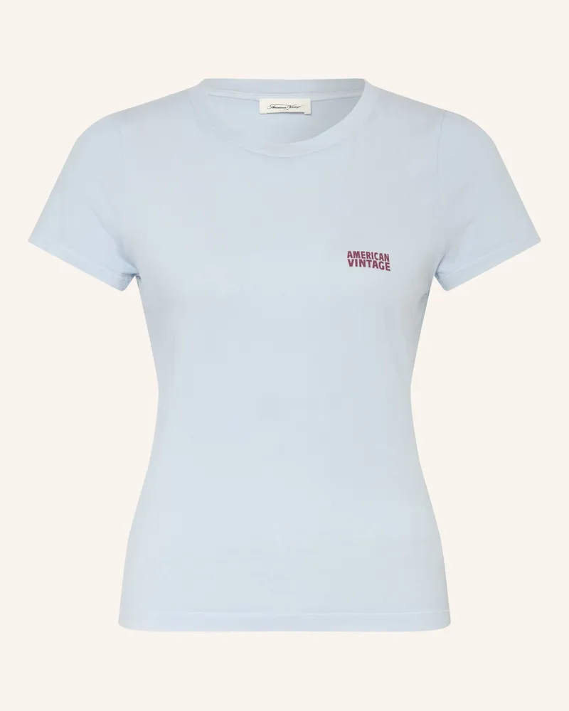 American Vintage T-Shirt PYMAZ Hellblau