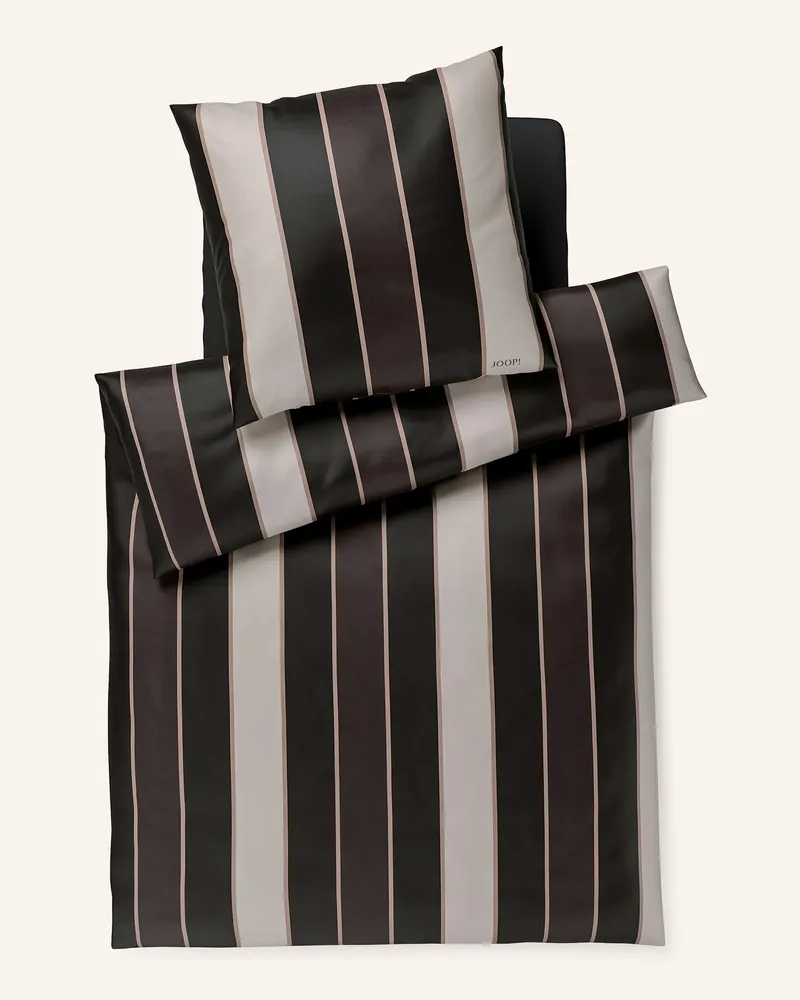 JOOP! Bettwäsche Joop! Stripes schwarz Schwarz