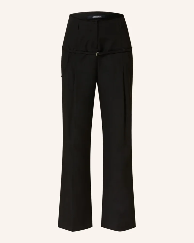 Jacquemus Marlenehose Le Pantalon Criollo schwarz Schwarz