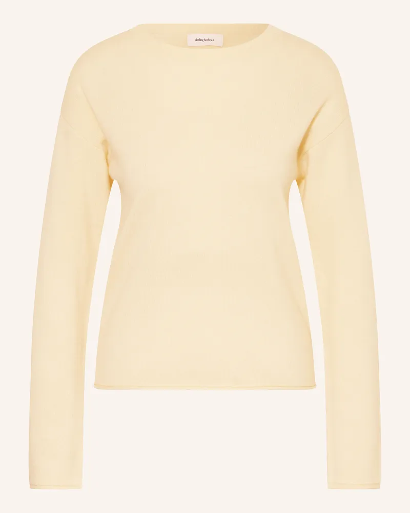Darling Harbour Cashmere-Pullover Hellgelb