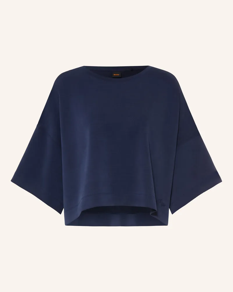 HUGO BOSS Sweatshirt Eagles Mit 3/4-Arm blau Dunkelblau