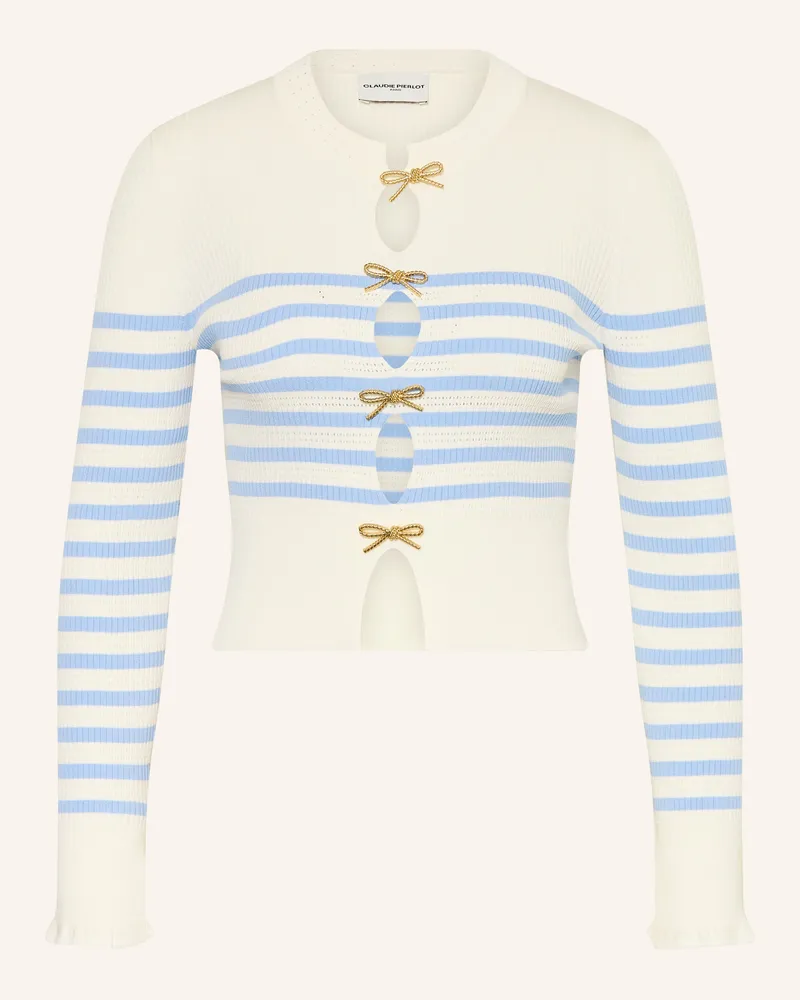 Claudie Pierlot Pullover Mit Cut-Outs blau Ecru