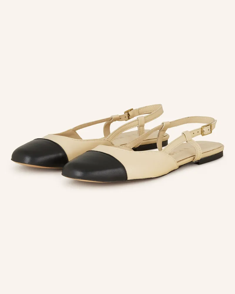 Mrs & HUGS Slingballerinas beige Hellbraun
