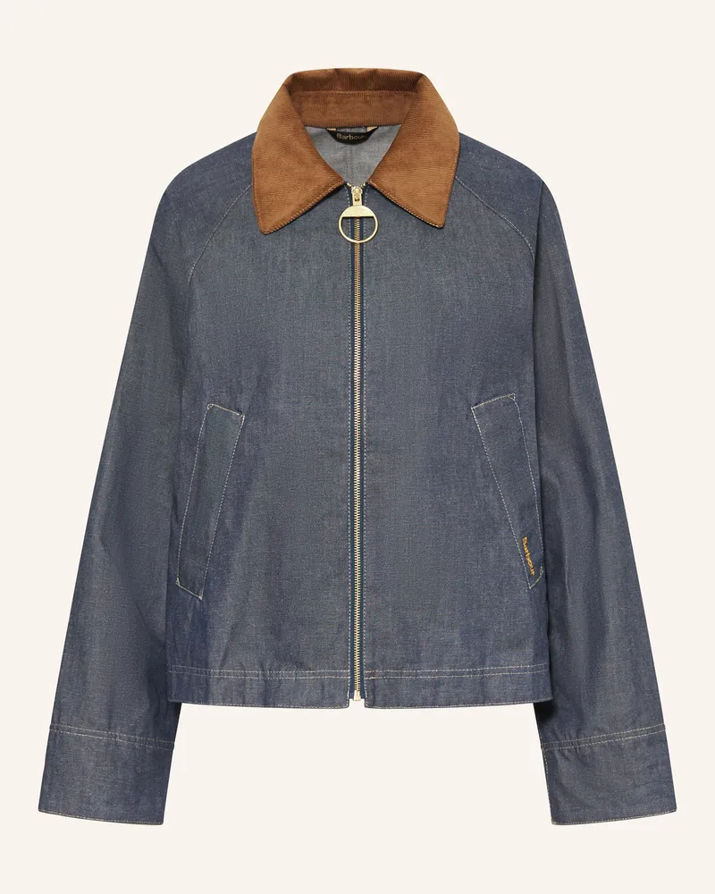 Barbour Jacke Freckleton In Jeansoptik blau Dunkelblau