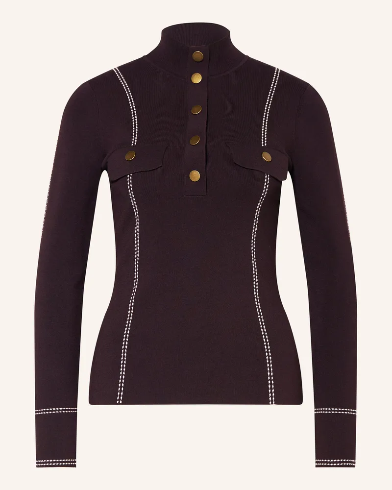 Reiss Longsleeve EVA Dunkelrot
