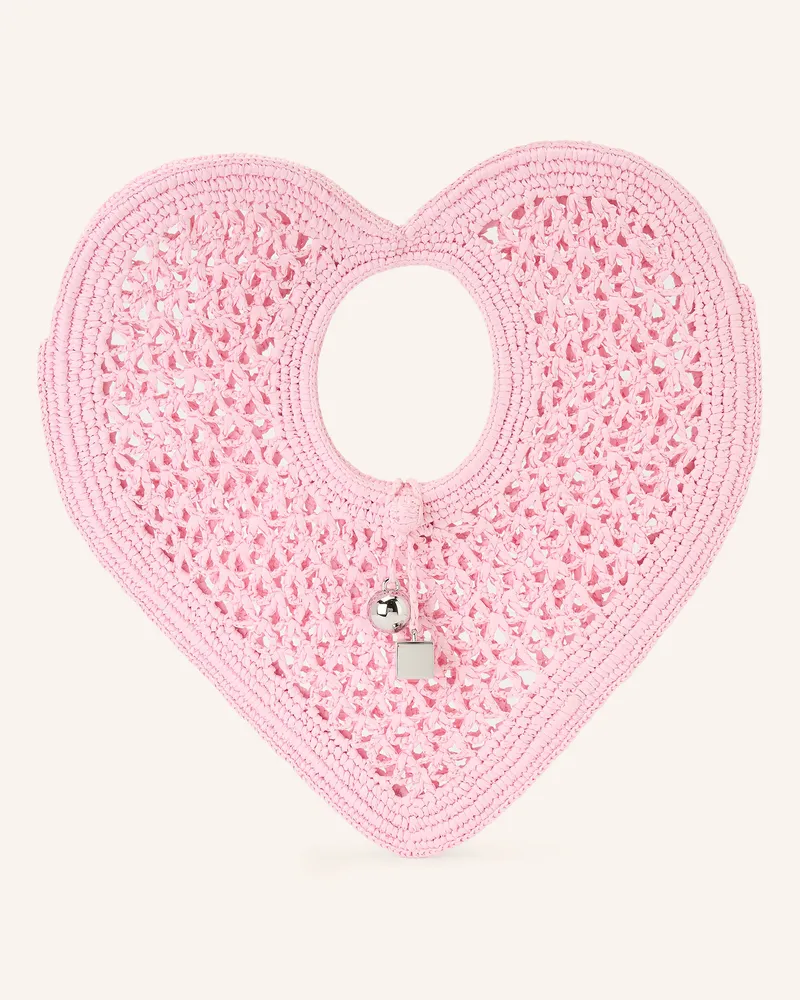 Jacquemus Schultertasche Le Spiaggia Coeur rosa Rosa