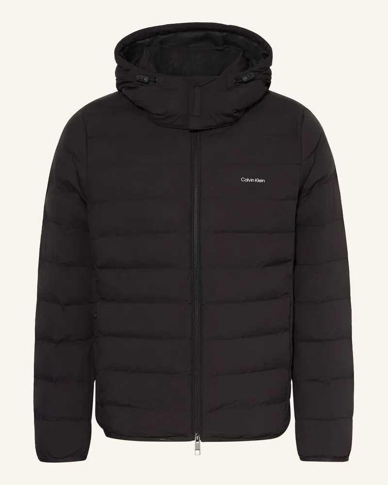 Calvin Klein Steppjacke Mit Abnehmbarer Kapuze schwarz Schwarz