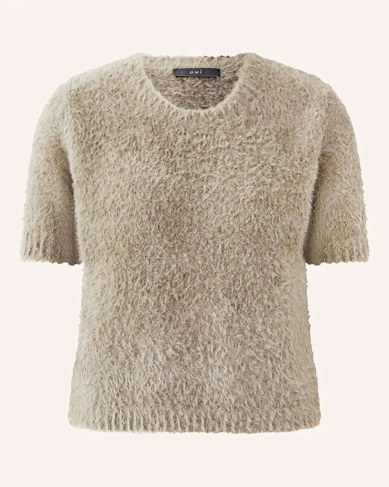 Oui  Strickshirt Taupe