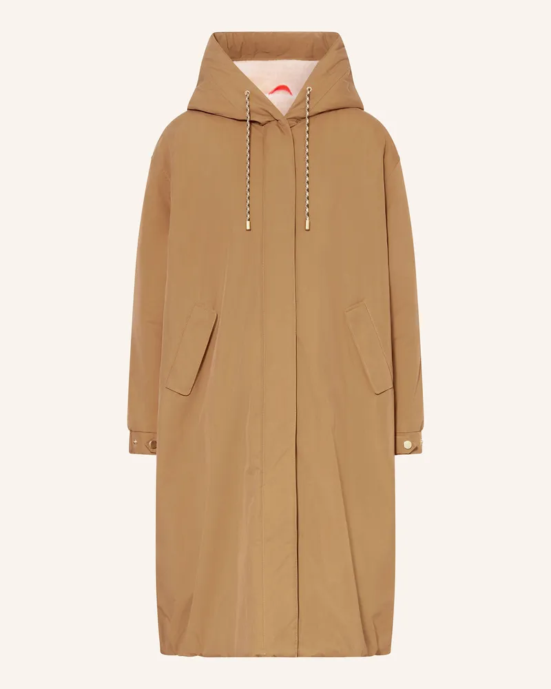 No. 1 Como Parka Mit Teddyfell beige Khaki