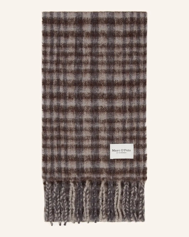 Marc O'Polo Schal mit Alpaka Hellgrau