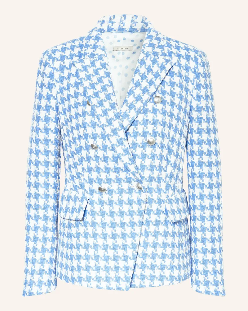 lilienfels Tweed-Blazer Hellblau
