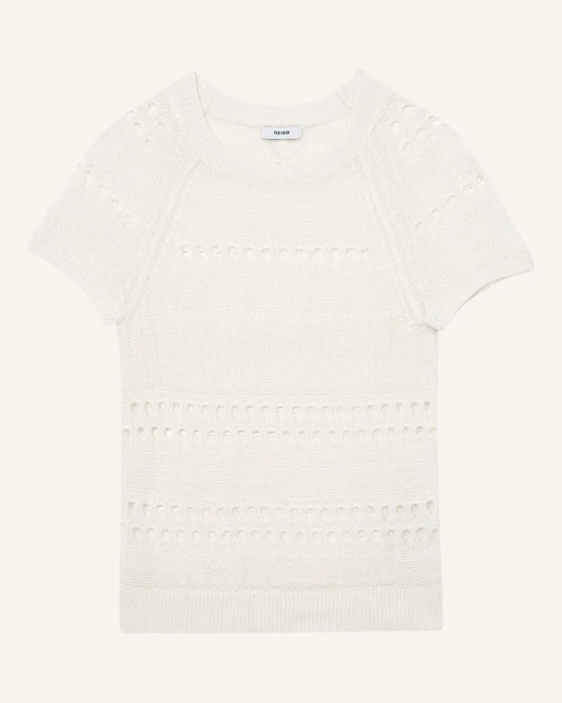 Reiss Strickshirt Chloe Aus Seide weiss Ecru
