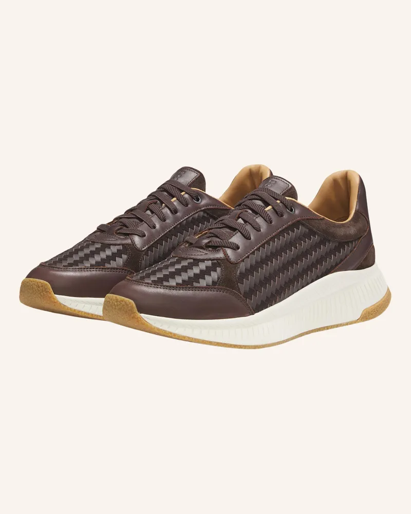 HUGO BOSS Sneaker Ttnm Evo_Runn_Ltsdwv braun Dunkelbraun