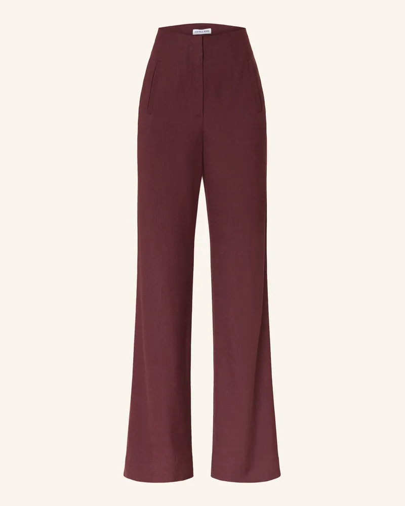 Veronica Beard Marlenehose Jude rot Dunkelrot