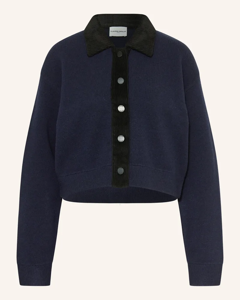 Claudie Pierlot Strickjacke blau Dunkelblau