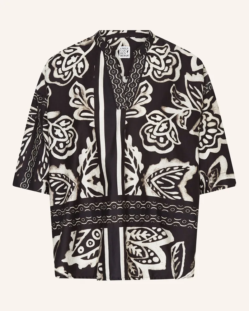 Emily van den Bergh Blusenshirt schwarz Schwarz