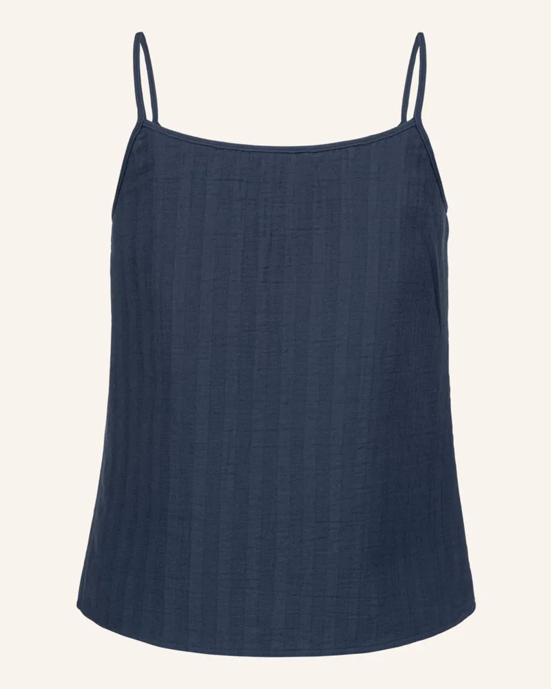 Ehrlich Textil Finja Trägertop Aus Bio-Baumwolle blau Blau
