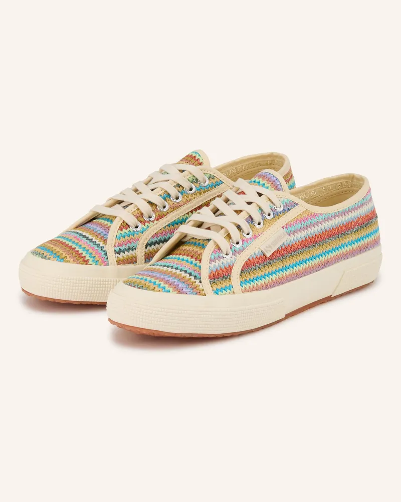 Superga Sneaker 2750 Raffia pink Weiss