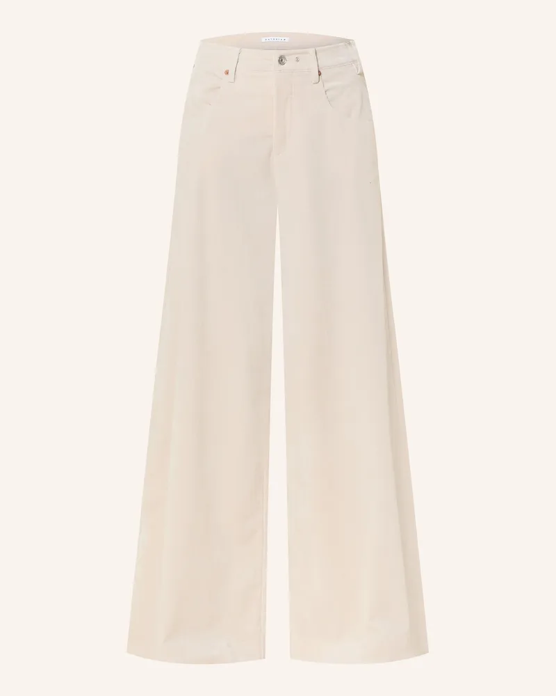 MAC Jeans Marlenehose Clayton Aus Cord beige Ecru