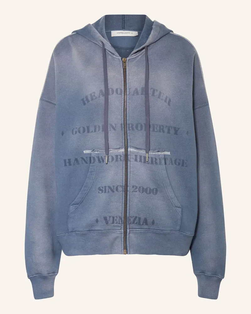 Golden Goose Oversized-Sweatjacke JOURNEY Blau