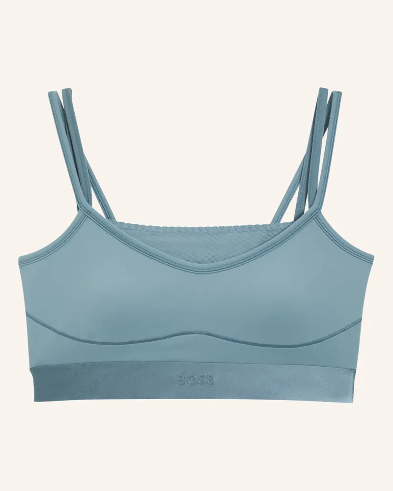 HUGO BOSS Casual Top Edele Slim Fit blau Blau