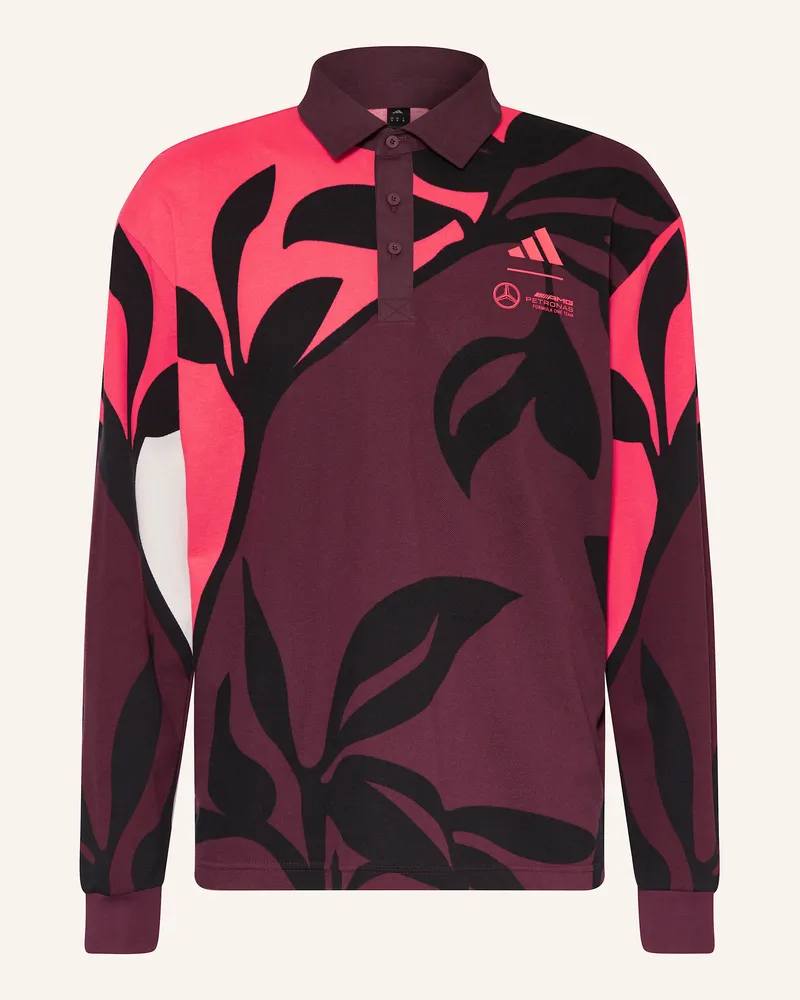 adidas Poloshirt MERCEDES - AMG PETRONAS FORMULA ONE TEAM SUMMER Dunkelrot