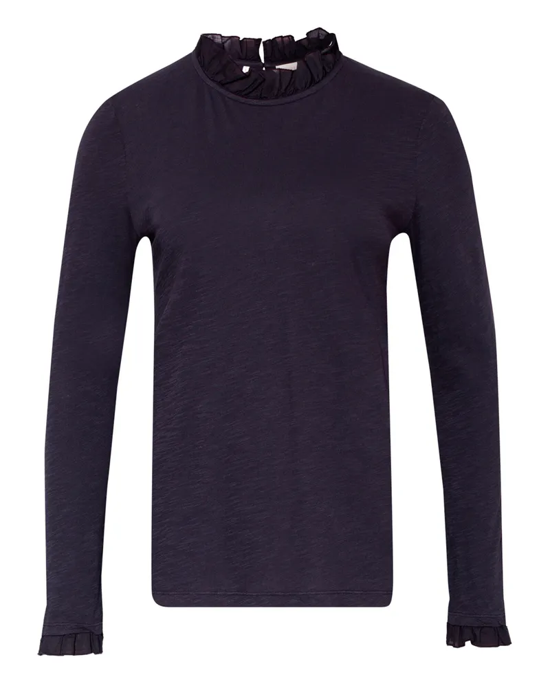 Rich&Royal Longsleeve im Materialmix Dunkelblau