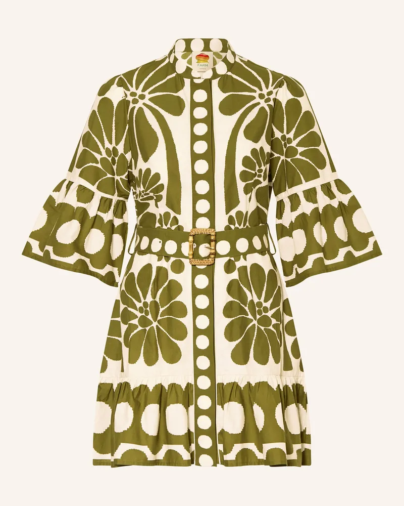 FARM Rio Kleid PALERMO mit Rüschen Weiss