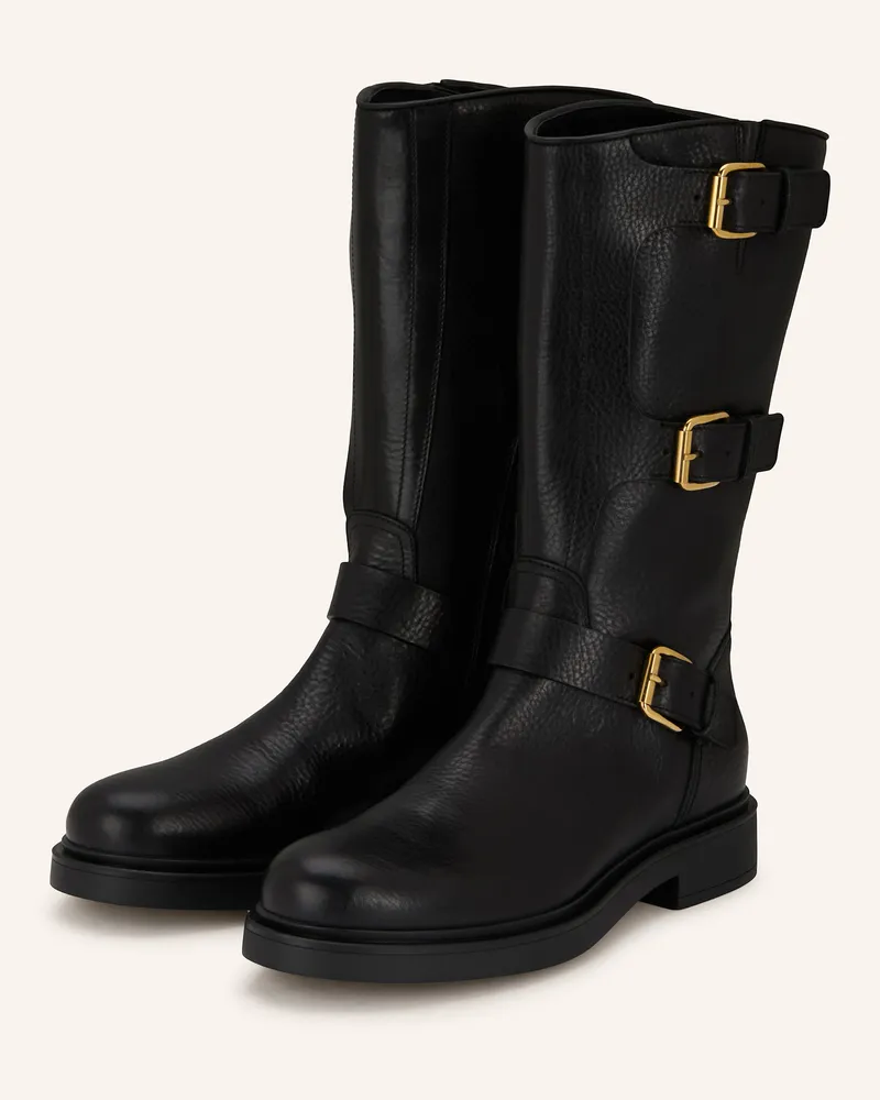 Attilio Giusti Leombruni Biker Boots Loren schwarz Schwarz