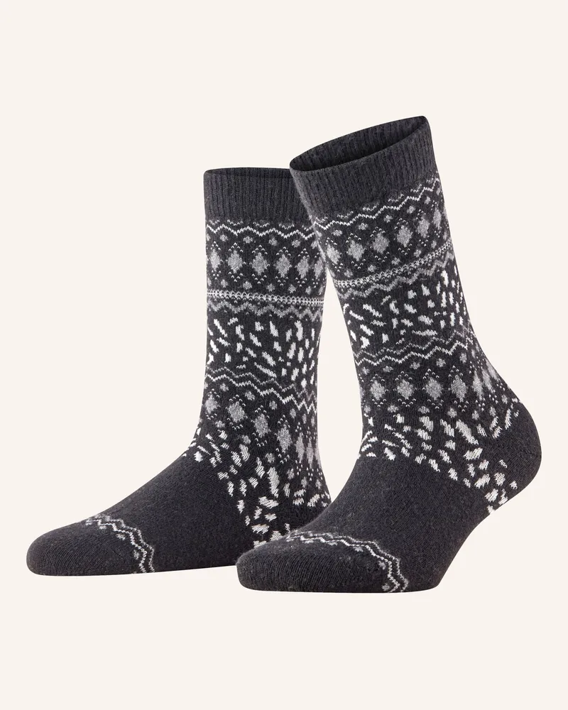 Falke Socken Cosy Wool schwarz 3000