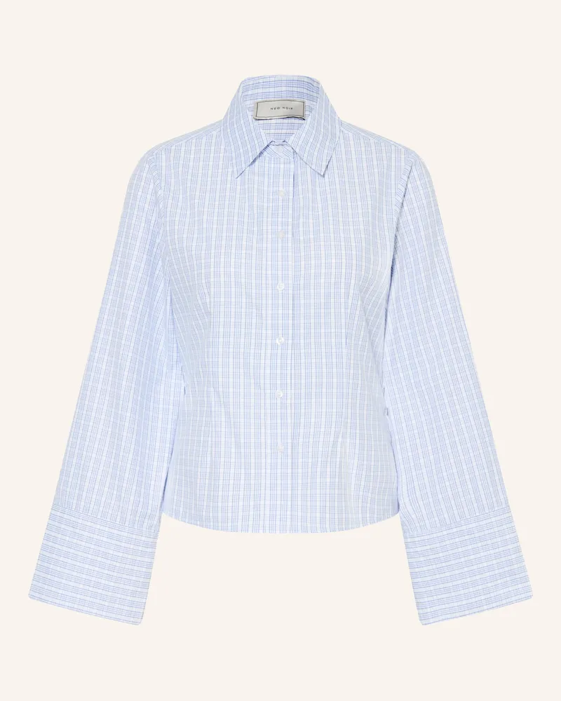 Neo Noir Hemdbluse Rosa blau Weiss