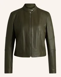 HUGO BOSS Lederjacke C_SALESTE Gruen