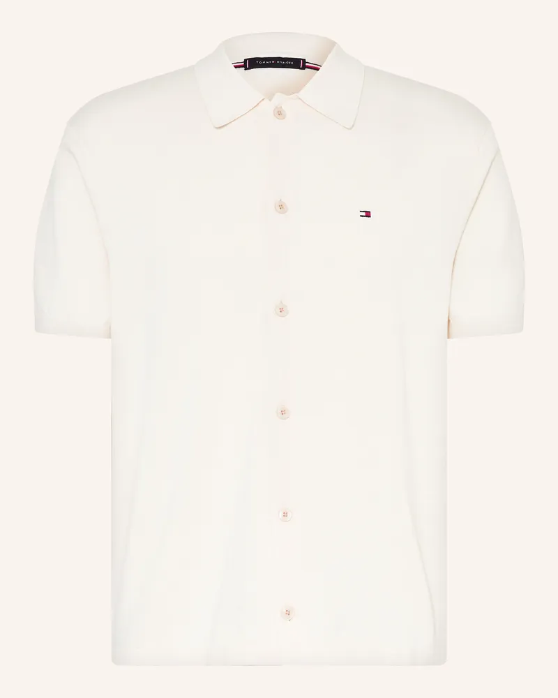 Tommy Hilfiger Strickhemd Regular Fit Ecru