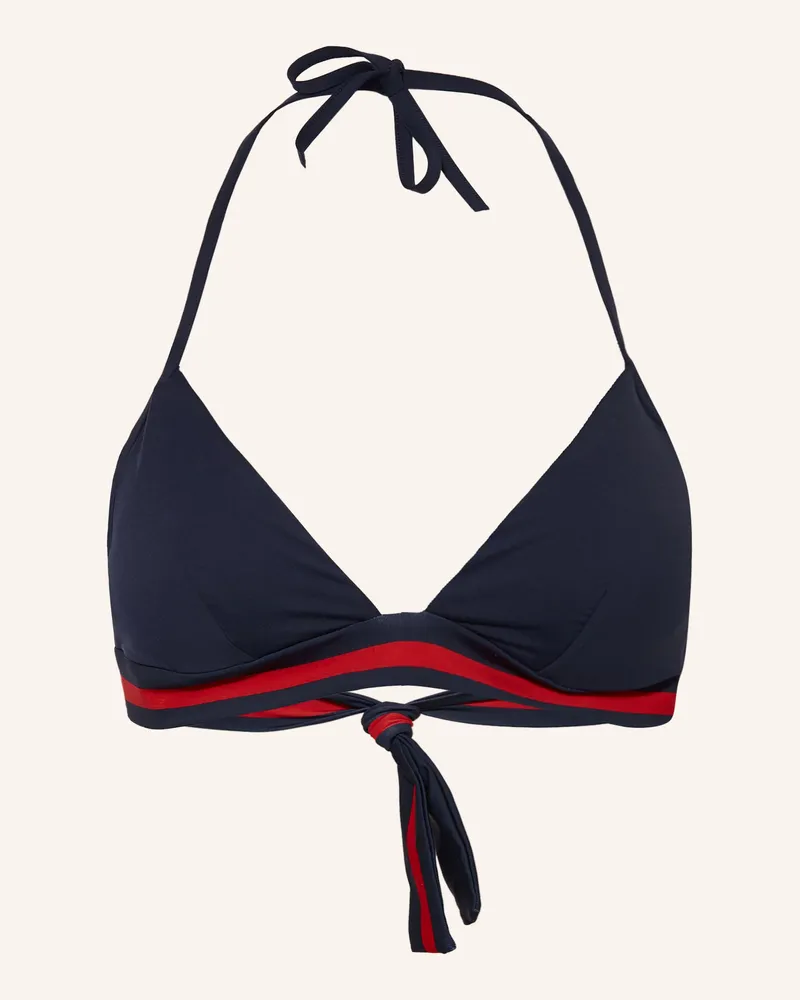 Vilebrequin Triangel-Bikini-Top SOLID FLECHE Dunkelblau