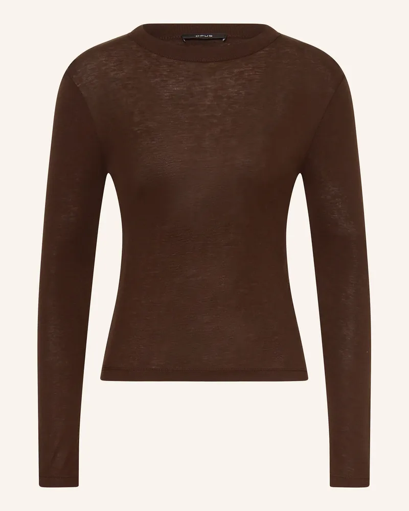 OPUS Longsleeve Sefemina braun Dunkelbraun