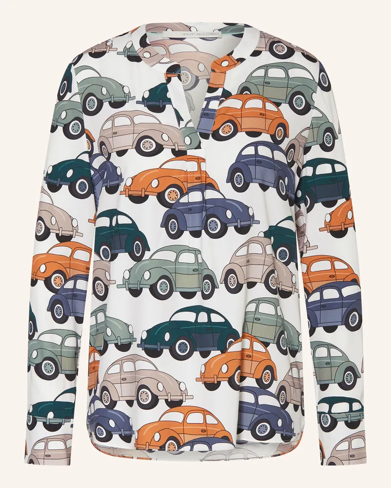 Herzen's Angelegenheit Blusenshirt Aus Seide rosa Weiss