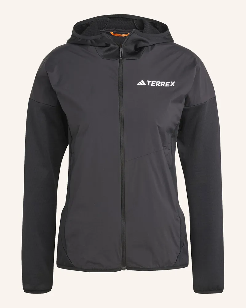 adidas TERREX XPERIOR CLIMAWARM+ WIND LIGHT FLEECE KAPUZENJACKE Schwarz