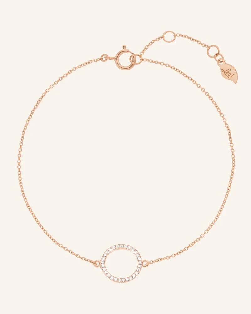 Leaf Armband CIRCLE mit Diamanten Rosegold