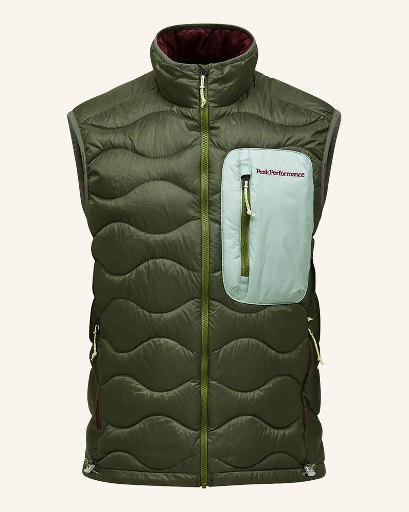 Peak Performance M Helium Utility Down Vest Daunenweste gruen Oliv