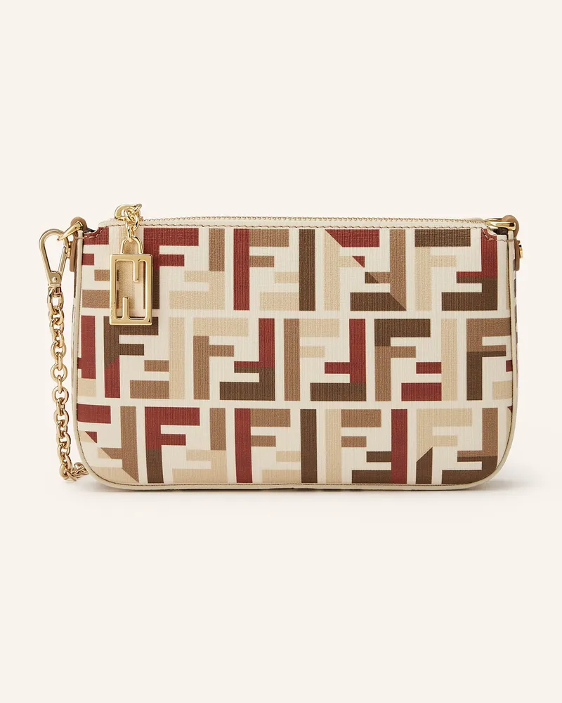 Fendi Umhängetasche Baguette weiss Ecru