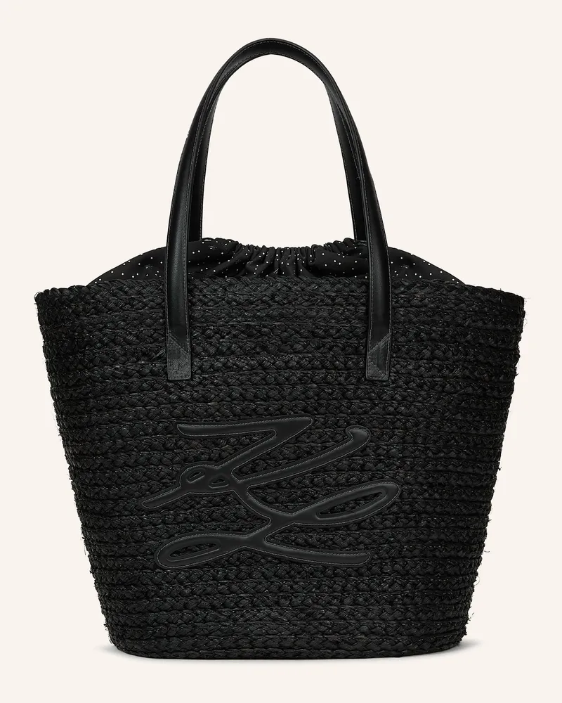 Karl Lagerfeld Strandtasche schwarz Schwarz