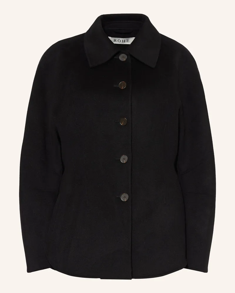 Róhe Jacke schwarz Schwarz