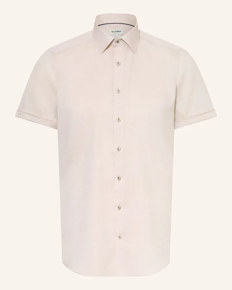 Olymp Kurzarm-Hemd Level Five Body Fit beige Beige