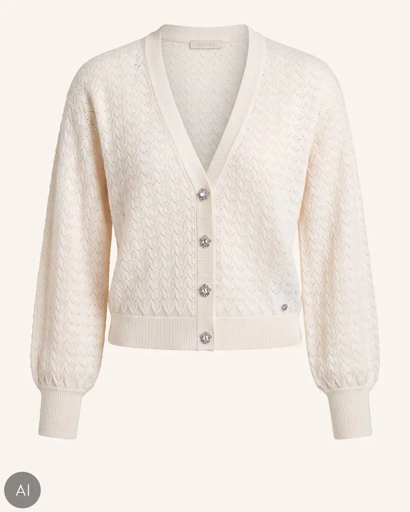 Guess Strickjacken Cardigan beige Creme
