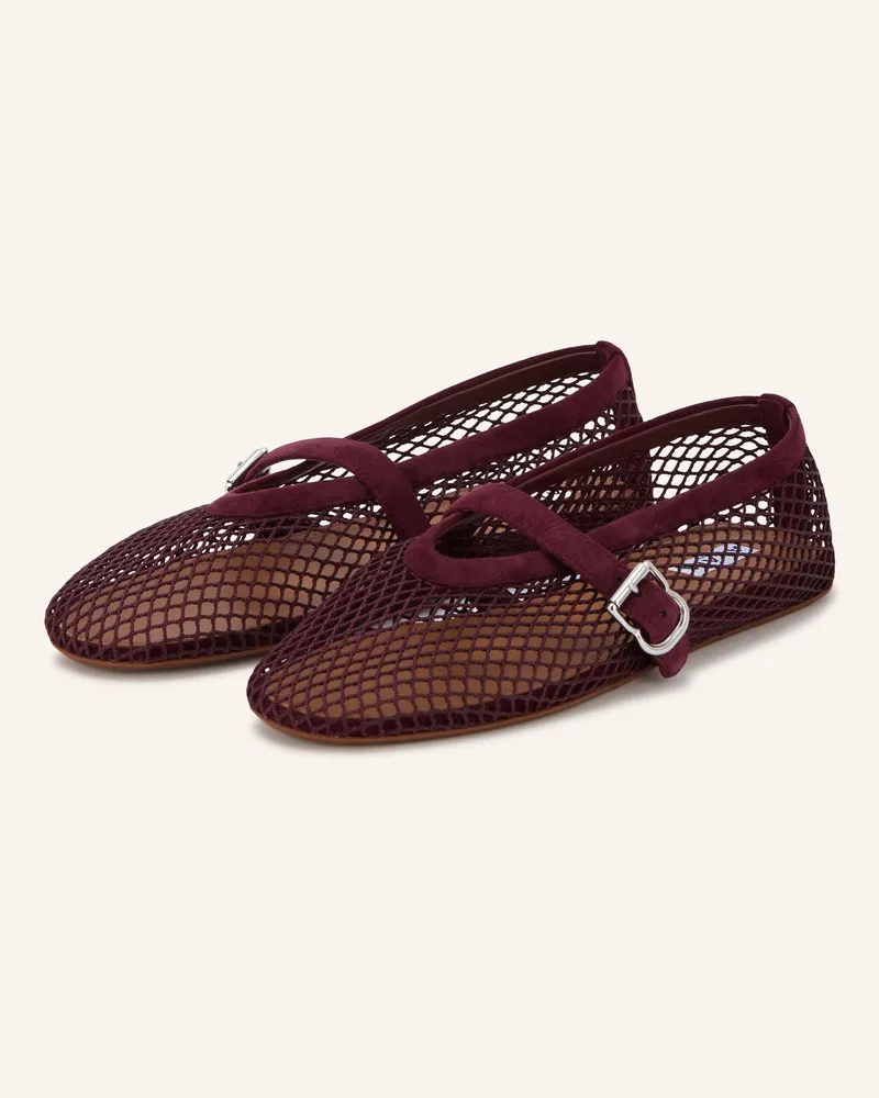 Alaïa Ballerinas rot Dunkelrot