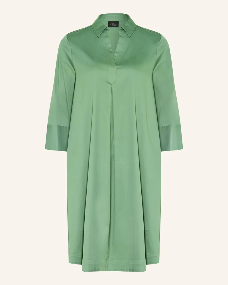S.Oliver Kleid Mit 3/4-Arm gruen Grün
