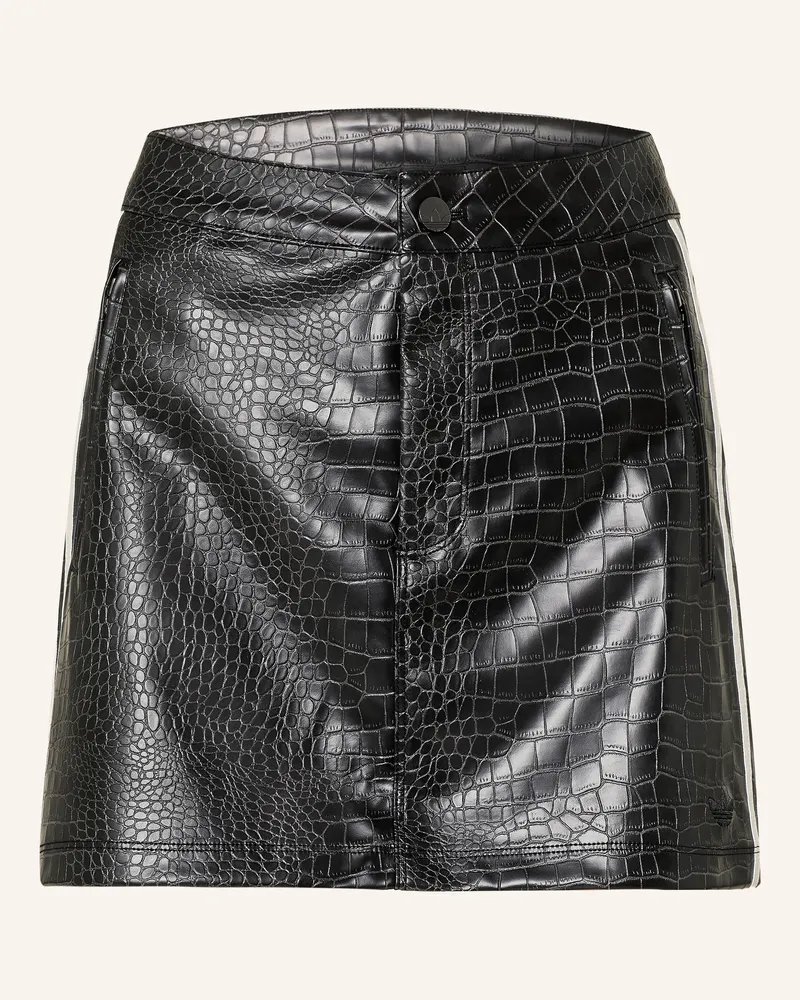 adidas Rock Pleather In Lederoptik schwarz Schwarz